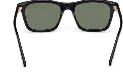 Okulary przeciwsłoneczne Tom Ford Barron FT1179 01N Kwadratowe Czarne