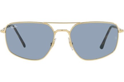 Okulary przeciwsłoneczne Ray-Ban RB3666 001/62 Prostokątne Złote