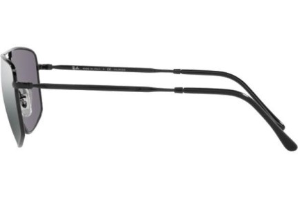 Okulary przeciwsłoneczne Ray-Ban RB3666 002/K3 Polarized Prostokątne Czarne