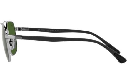 Okulary przeciwsłoneczne Ray-Ban Chromance Collection RB3670CH 003/P1 Polarized Kwadratowe Srebrne