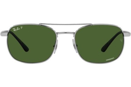 Okulary przeciwsłoneczne Ray-Ban Chromance Collection RB3670CH 003/P1 Polarized Kwadratowe Srebrne