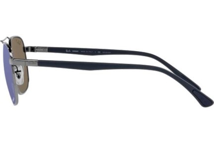 Okulary przeciwsłoneczne Ray-Ban Chromance Collection RB3670CH 004/4L Polarized Kwadratowe Szare
