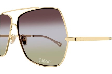 Слънчеви очила Chloe CH0278S 002 Квадратни Златна