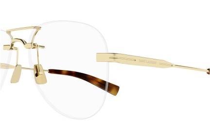 Briller Saint Laurent SL745 002 Pilot Guld