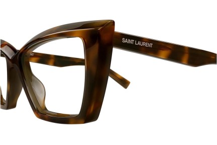 Okulary korekcyjne Saint Laurent SL657OPT 002 Kocie oczy Havana