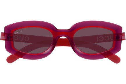 Okulary przeciwsłoneczne Gucci GG1719S 004 Prostokątne Czerwone