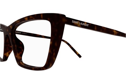 Briller Saint Laurent SL737MICATHINOPT 002 Cat Eye Havana