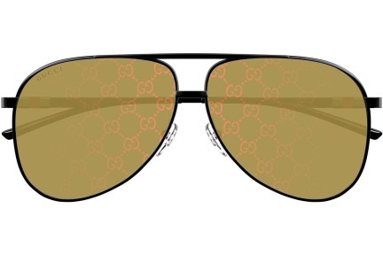 Okulary przeciwsłoneczne Gucci GG1677S 005 Pilotki (Aviator) Czarne