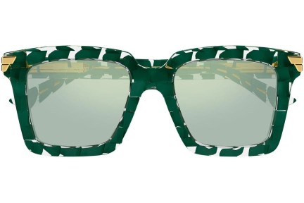 Okulary przeciwsłoneczne Bottega Veneta BV1005S 010 Kwadratowe Zielone