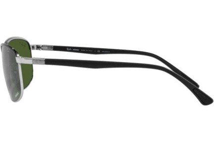Okulary przeciwsłoneczne Ray-Ban Chromance Collection RB3671CH 9144P1 Polarized Prostokątne Czarne