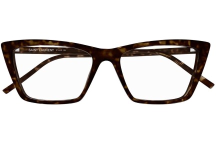 Briller Saint Laurent SL737MICATHINOPT 002 Cat Eye Havana