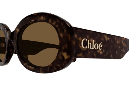 Слънчеви очила Chloe CH0258S 002 Овални Хавана