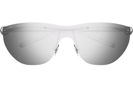 Okulary przeciwsłoneczne Gucci GG1700S 002 Pojedyncze | Shield Srebrne