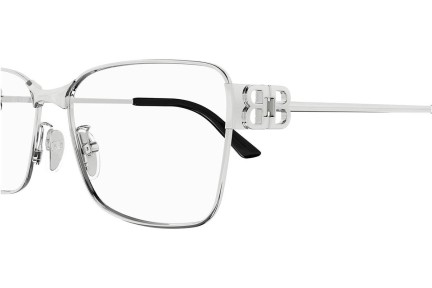 Okulary korekcyjne Balenciaga BB0375OA 003 Kwadratowe Srebrne