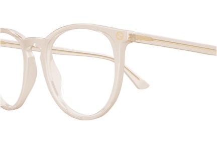 Okulary korekcyjne Gucci GG0027O 009 Okrągłe Żółte