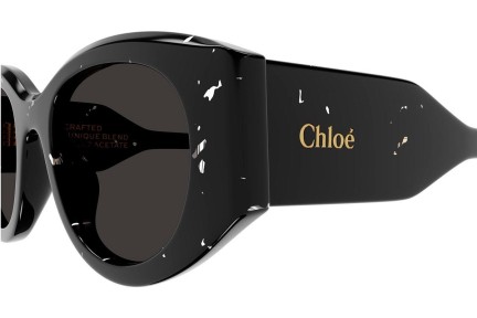 Слънчеви очила Chloe CH0251S 006 Заоблени Черна