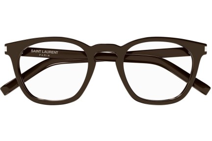 Okulary korekcyjne Saint Laurent SL28 OPT 009 Okrągłe Brązowe
