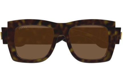 Okulary przeciwsłoneczne Gucci GG1688S 002 Kwadratowe Havana