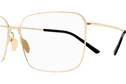 Okulary korekcyjne Balenciaga BB0351O 002 Prostokątne Złote
