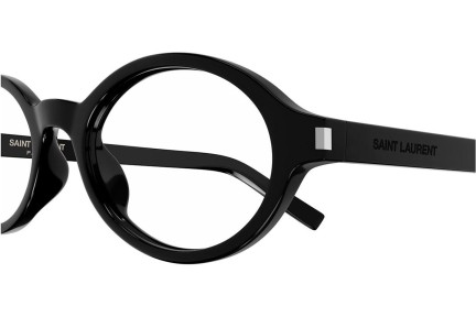 Okulary korekcyjne Saint Laurent SL751JEANNEOPT 001 Owalne Czarne