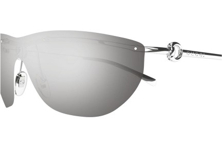 Okulary przeciwsłoneczne Gucci GG1700S 002 Pojedyncze | Shield Srebrne