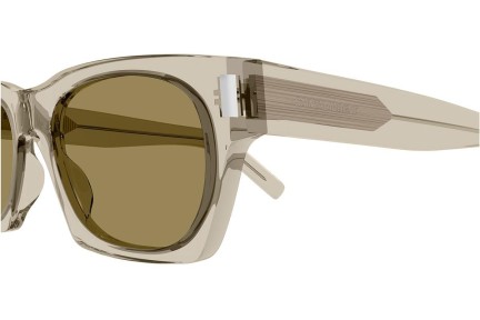 Okulary przeciwsłoneczne Saint Laurent SL402 018 Kwadratowe Beżowe