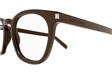 Okulary korekcyjne Saint Laurent SL28 OPT 009 Okrągłe Brązowe