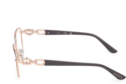 Okulary korekcyjne Guess GU50179 020 Kwadratowe Szare