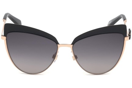 Okulary przeciwsłoneczne Swarovski SK0220 05B Kocie oczy Czarne