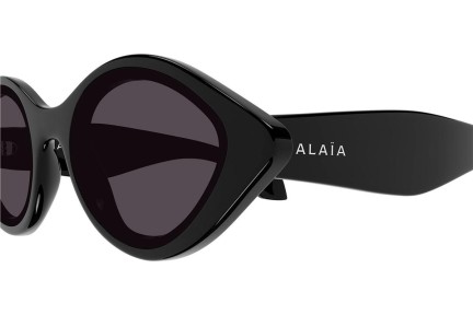 Solbriller Alaia AA0069S 001 Oval Sort