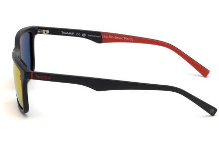 Okulary przeciwsłoneczne Timberland TB9174 02D Polarized Prostokątne Czarne