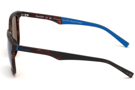 Okulary przeciwsłoneczne Timberland TB9175 52D Polarized Kwadratowe Havana