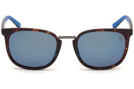 Okulary przeciwsłoneczne Timberland TB9175 52D Polarized Kwadratowe Havana