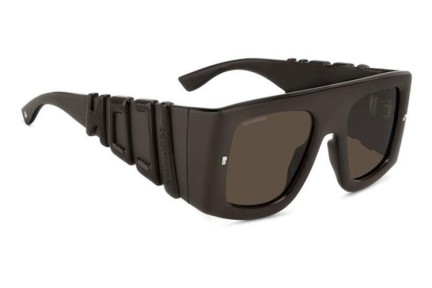 Okulary przeciwsłoneczne Dsquared2 ICON0024/S YZ4/70 Kwadratowe Brązowe