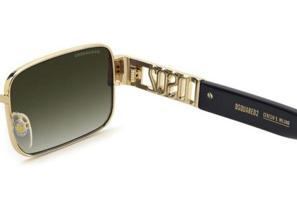 Ochelari de soare Dsquared2 D20156/S 0NZ/9K Dreptunghiulari Aurii