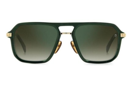 Okulary przeciwsłoneczne David Beckham DB7136/S GC1/CS Kwadratowe Zielone