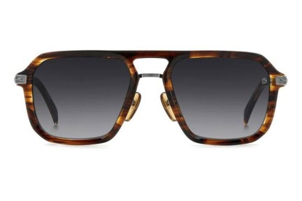 Okulary przeciwsłoneczne David Beckham DB7136/S 6C5/9O Kwadratowe Havana