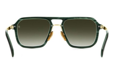 Okulary przeciwsłoneczne David Beckham DB7136/S GC1/CS Kwadratowe Zielone