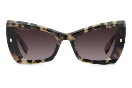 Okulary przeciwsłoneczne Dsquared2 D20170/S 086/3X Kocie oczy Havana