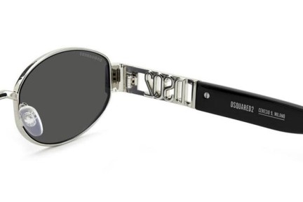 Ochelari de soare Dsquared2 D20155/S 010/IR Ovali Argintii