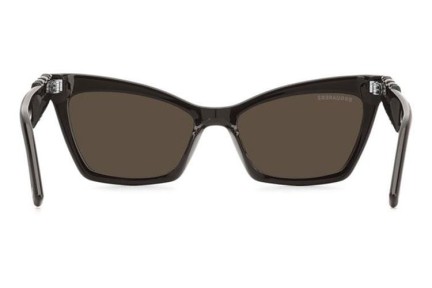 Ochelari de soare Dsquared2 ICON0026/S YZ4/70 Cat Eye Maro