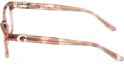 Okulary korekcyjne Guess GU50227 059 Kwadratowe Brązowe