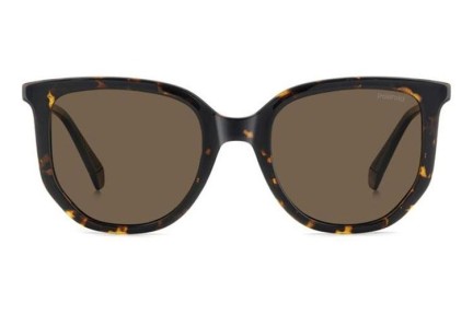 Okulary przeciwsłoneczne Polaroid PLD4185/S/X 086/SP Polarized Kocie oczy Havana