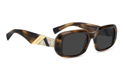 Okulary przeciwsłoneczne Missoni MIS0220/S KVI/IR Prostokątne Havana