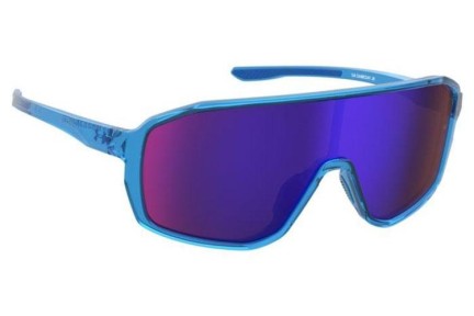 Ochelari de soare Under Armour UAGAMEDAYJR OXZ/GR Lentilă unică | Shield Albaștri