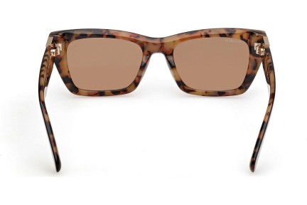 Okulary przeciwsłoneczne Max&Co. MO0124 52E Kocie oczy Havana