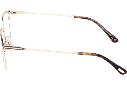 Okulary korekcyjne Tom Ford FT6041-B 048 Kwadratowe Brązowe