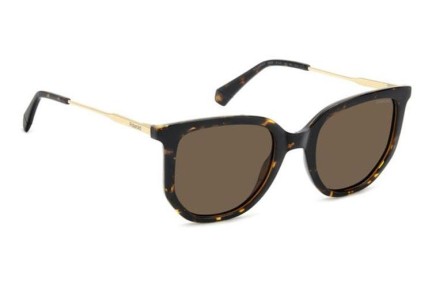 Okulary przeciwsłoneczne Polaroid PLD4185/S/X 086/SP Polarized Kocie oczy Havana