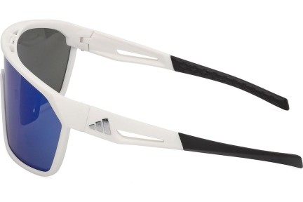 Ochelari de soare Adidas Sport SP0108 21X Lentilă unică | Shield Albi