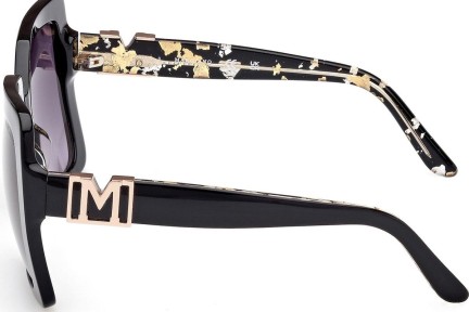 Okulary przeciwsłoneczne Marciano GM00019 01B Kocie oczy Czarne